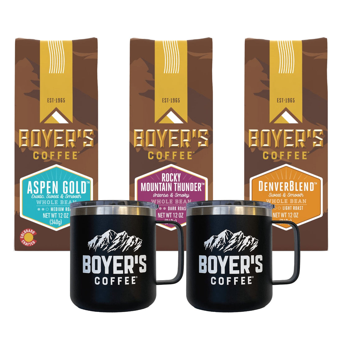 Boyer's The School That Coffee Built Mug Set - Boyer's Best – Boyer's Coffee
