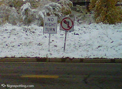 snow sign