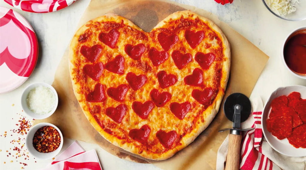 pizza de corazón