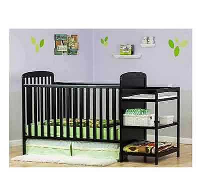 baby crib dresser changing table combo