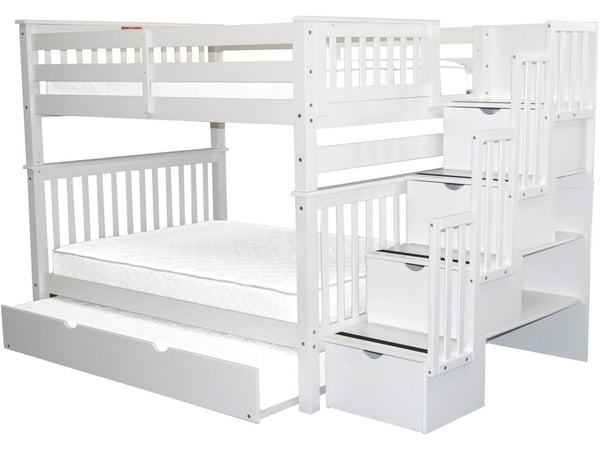 full over full bunk bed with trundle