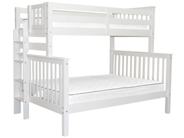 full loft bed white