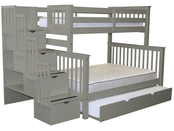 twin over full bunk bed with full trundle