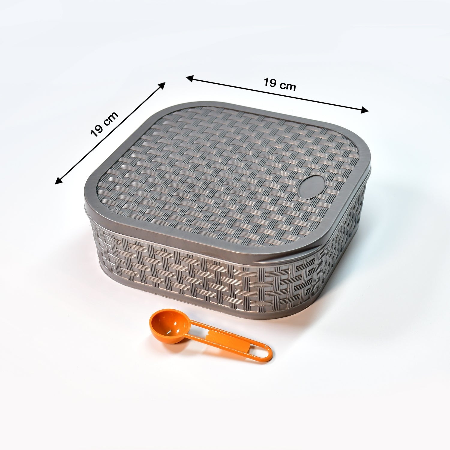 Masala Box for Keeping Spices, Spice Box for Kitchen, Masala Container, Plastic Wooden Style, 7 Sections (Multi Color). - Image 5