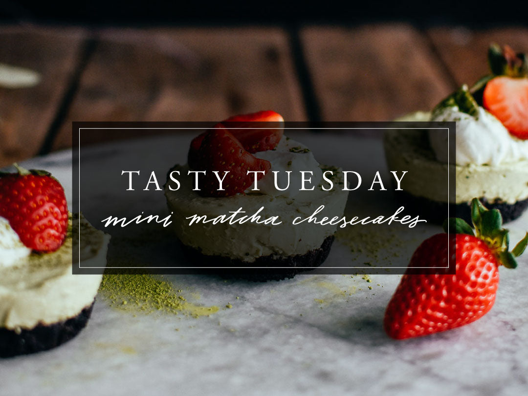 Tasty Tuesday Matcha Mini Cheesecakes Albion 