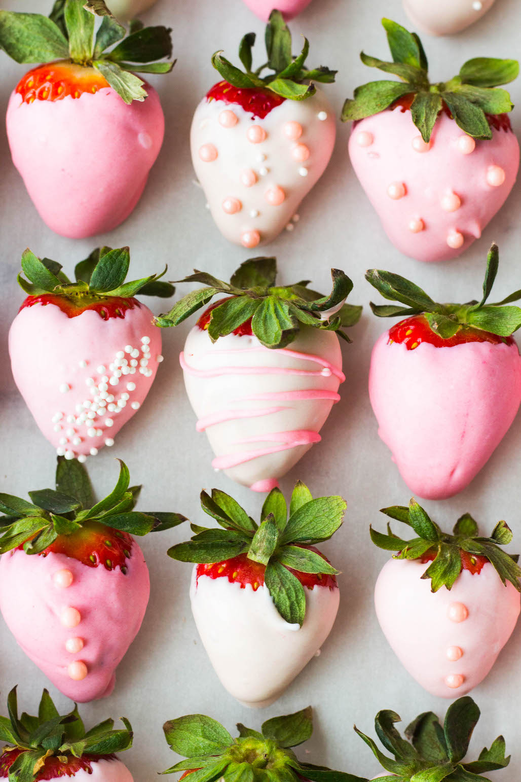 Pink & White Chocolate Covered Strawberries - In the Kids' Kitchen