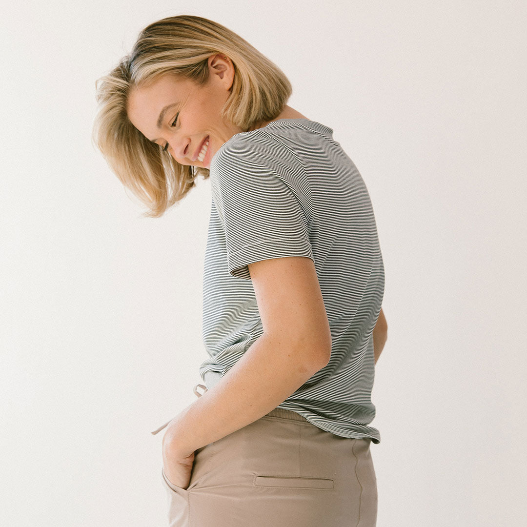 Boyfriend Tee, Sweet Stripe