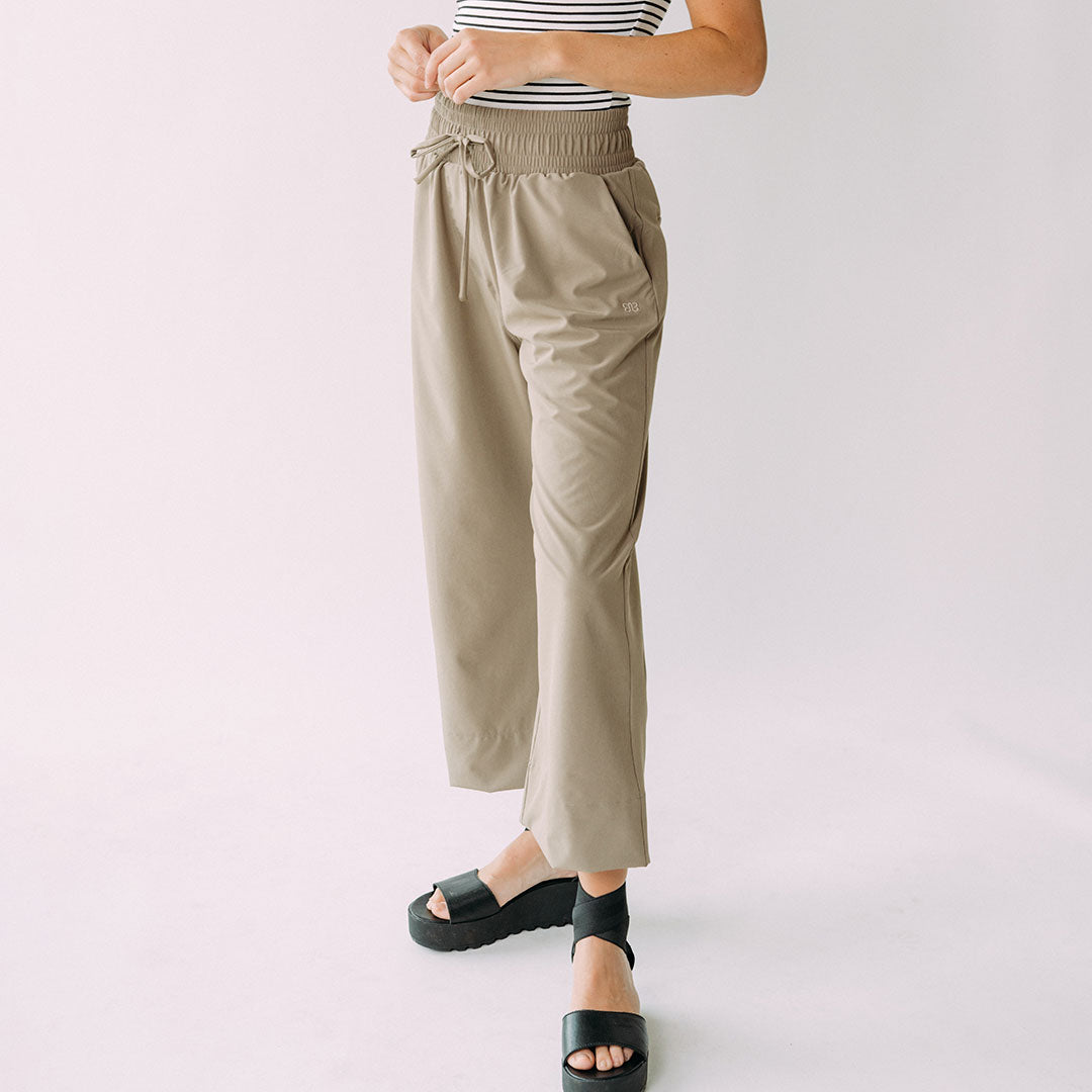 Audrey Wide Leg Pants, Brindle - Albion