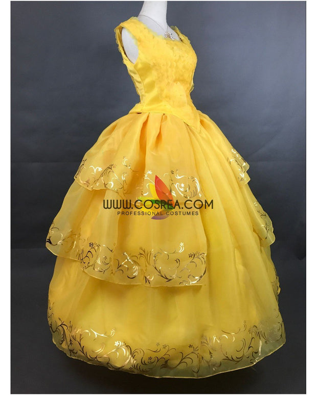 Beauty And Beast Live Action Belle Classic Ballgown Cosplay Costume Cosrea Cosplay