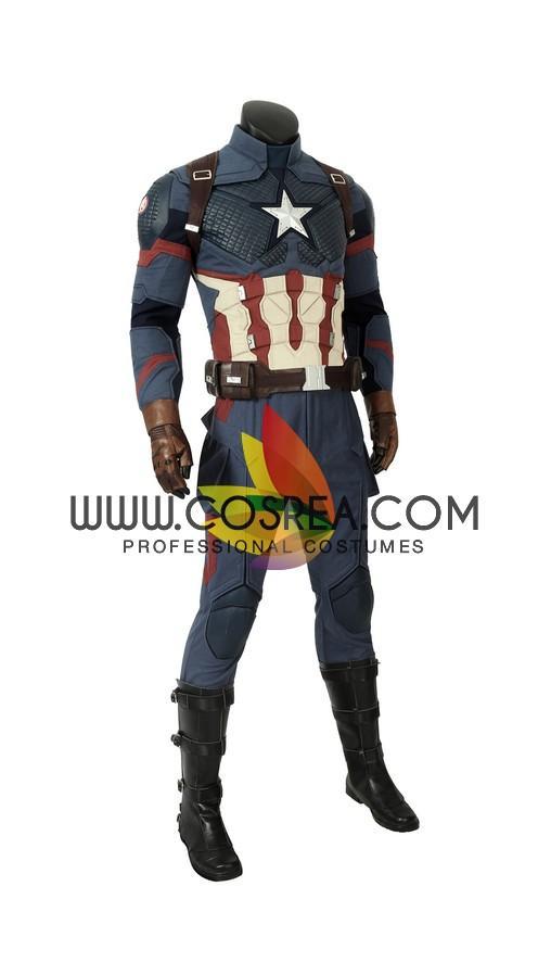 Captain America Avengers Endgame Steel Blue Cosplay Costume - Cosrea Cosplay