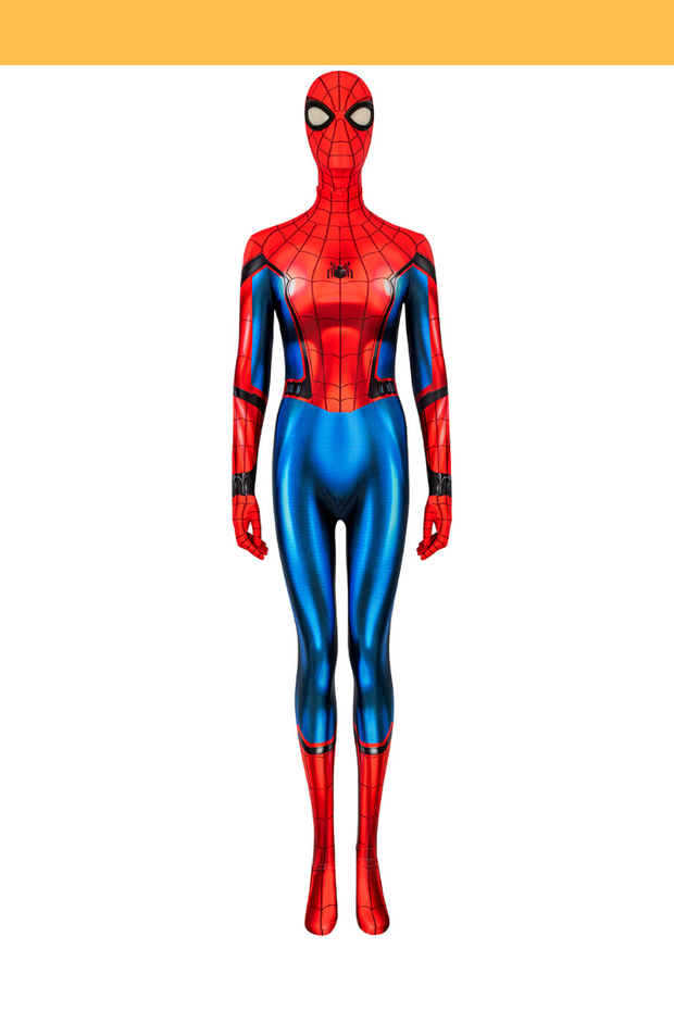 Spiderman Far From Home Female Version Digital Printed Cosplay Costume -  Cosrea Cosplay