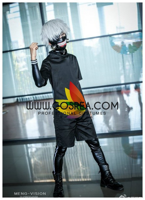 Tokyo Ghoul Ken Kaneki PU Leather Complete Cosplay Costume - Cosrea Cosplay