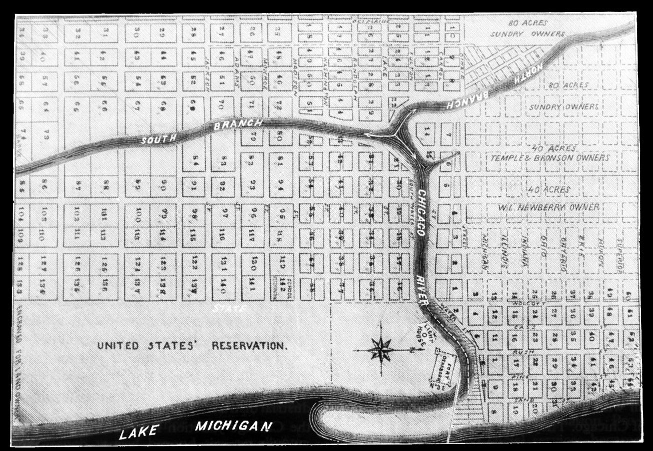 early chicago map streets