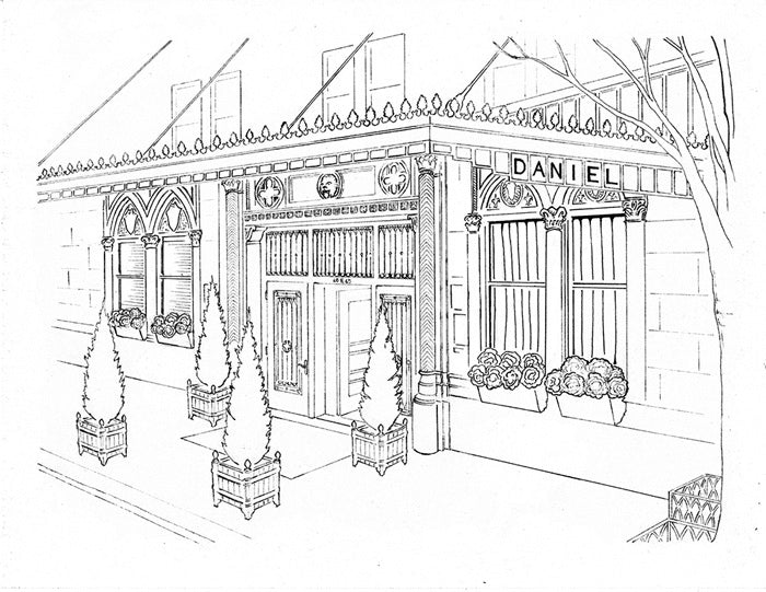 Daniel Restaurant drawing