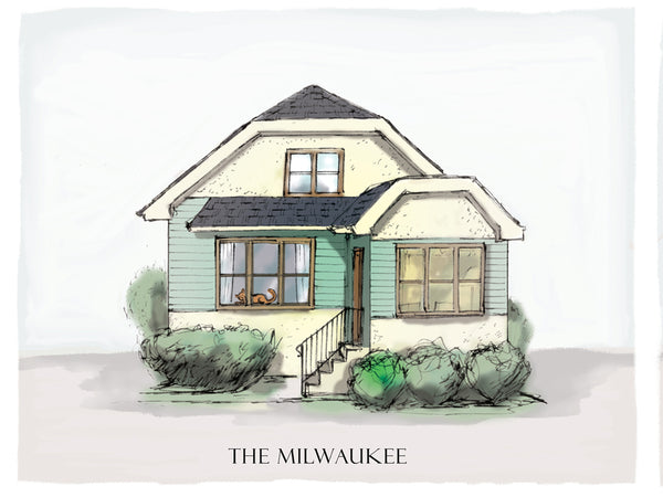 milwaukee bungalow drawing