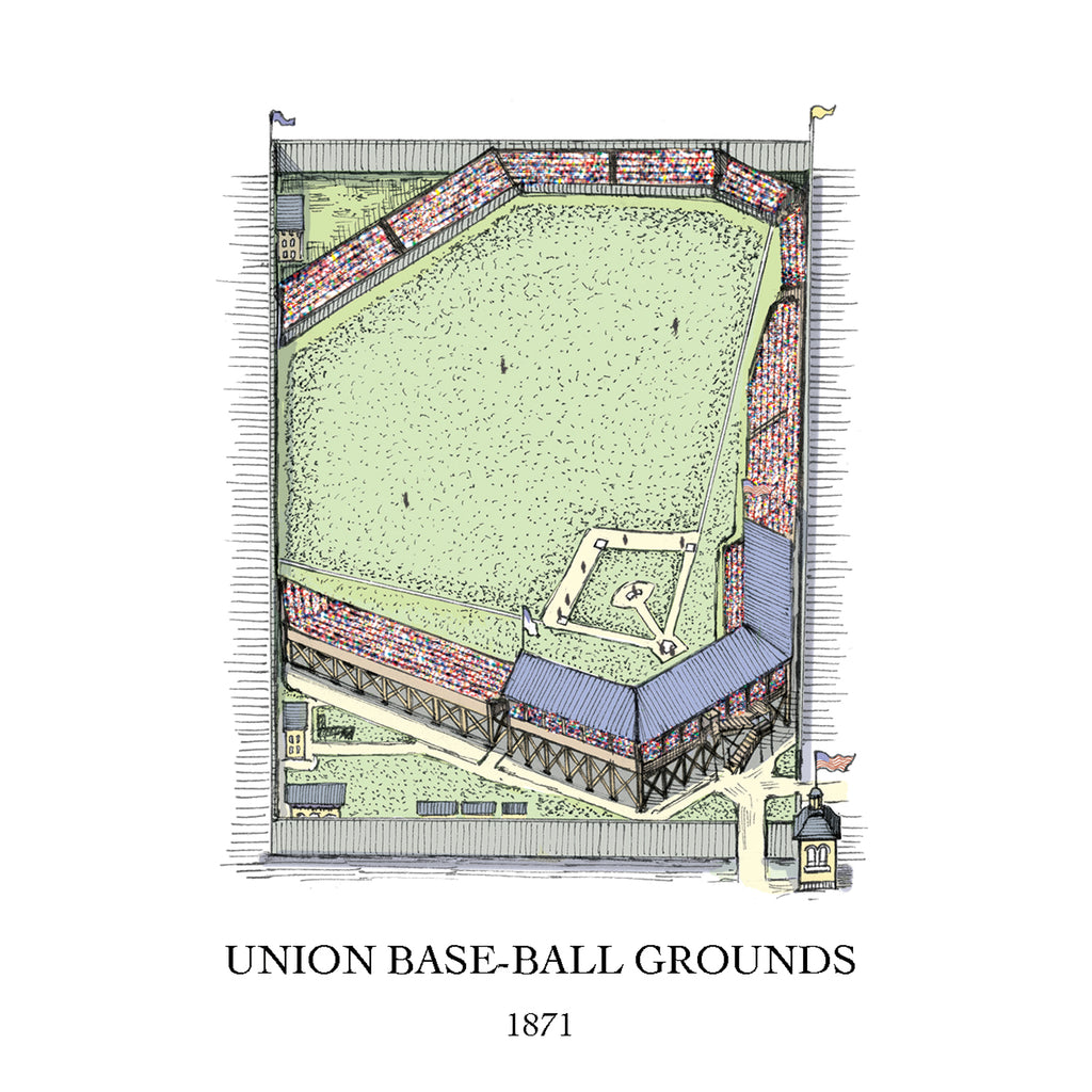 Union Base Ball Grounds drawing