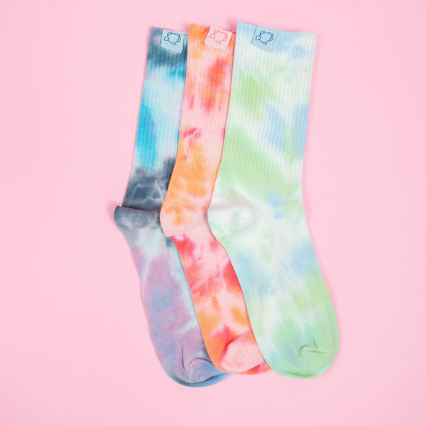 Tie-Dye Crew Socks - Shelly Cove | Save The Turtles Tees