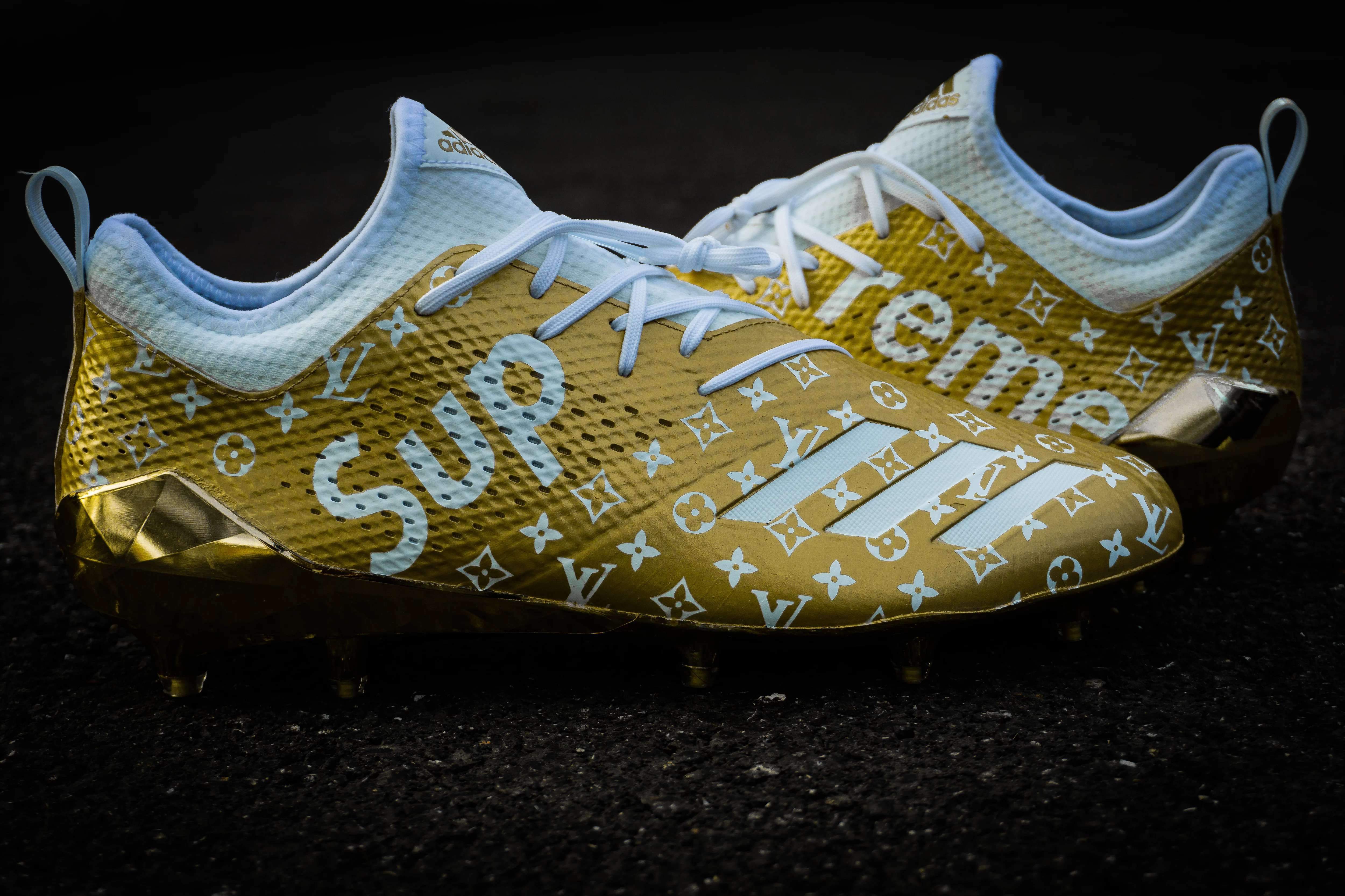 custom adizero football cleats