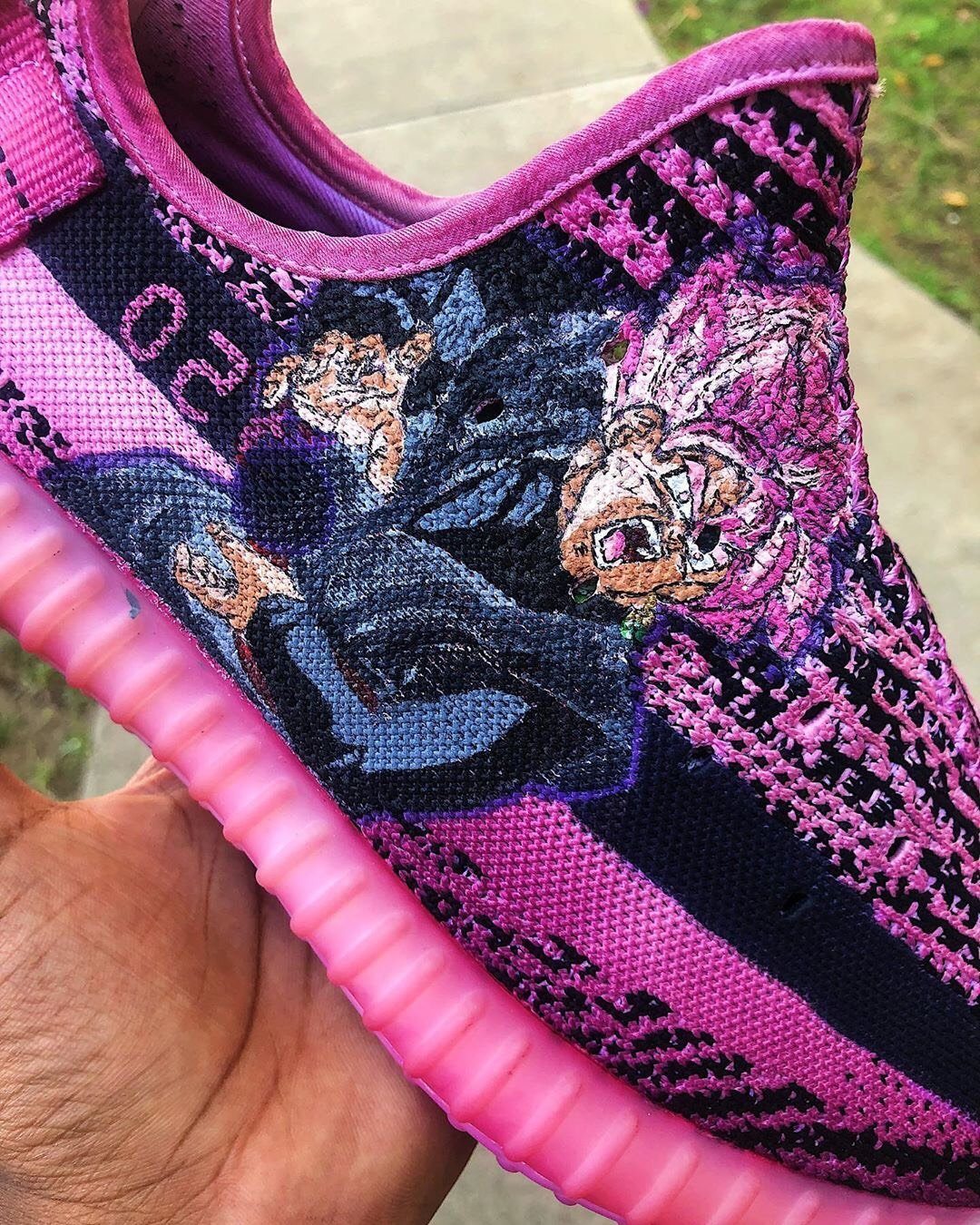 custom dbz yeezys