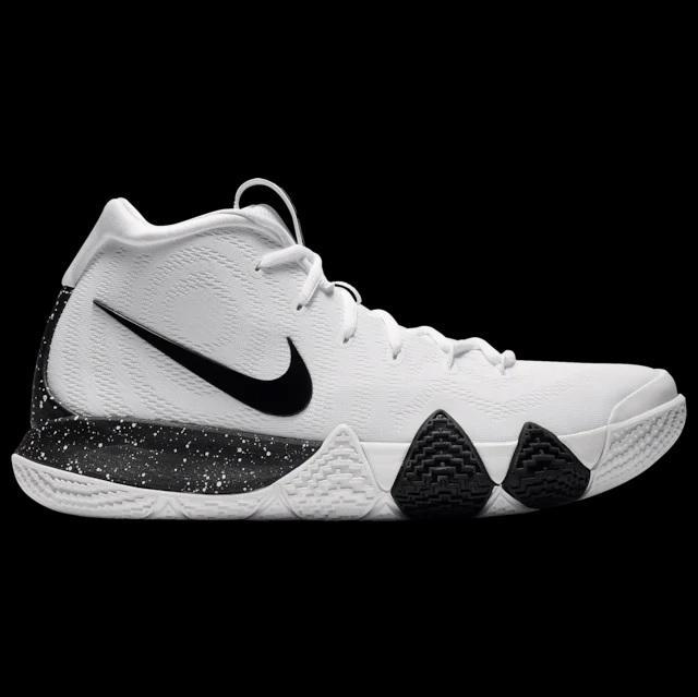 all white kyrie 4s