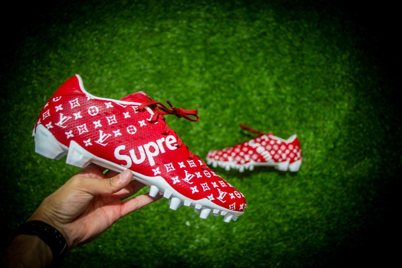 louis vuitton supreme football cleats