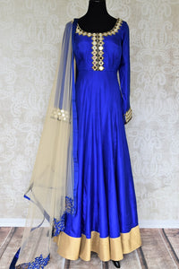 mirror work anarkali dress