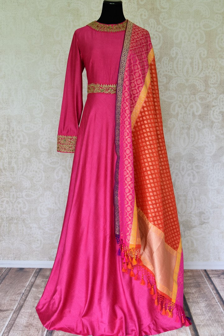 frock suit with banarasi dupatta