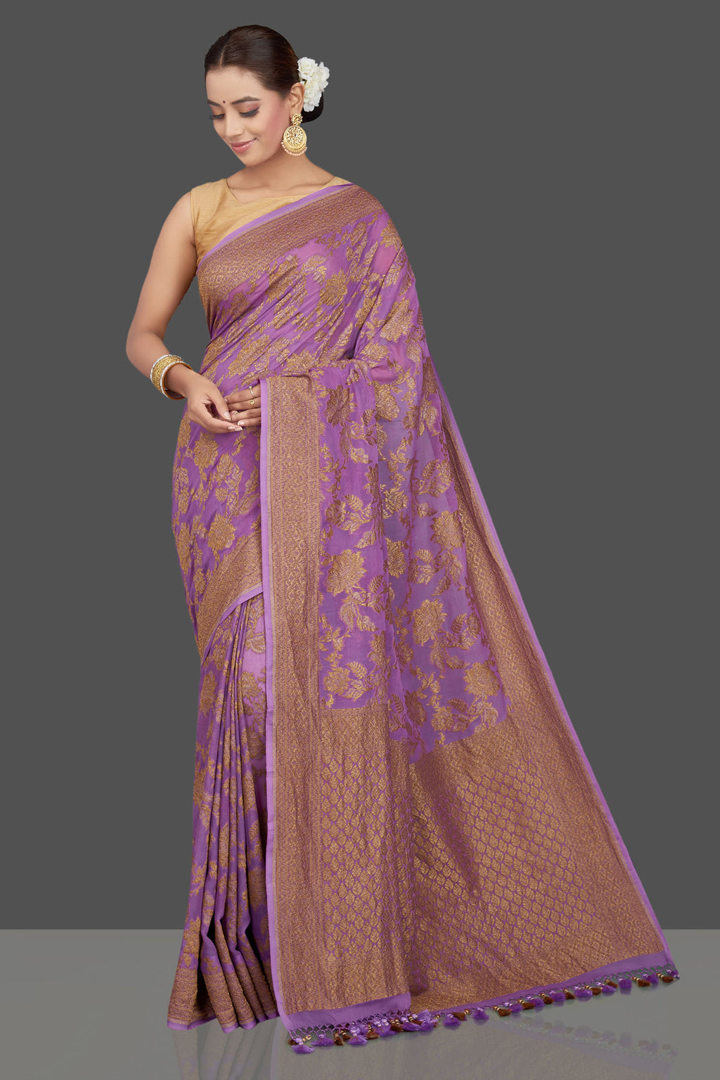 chiffon synthetic saree