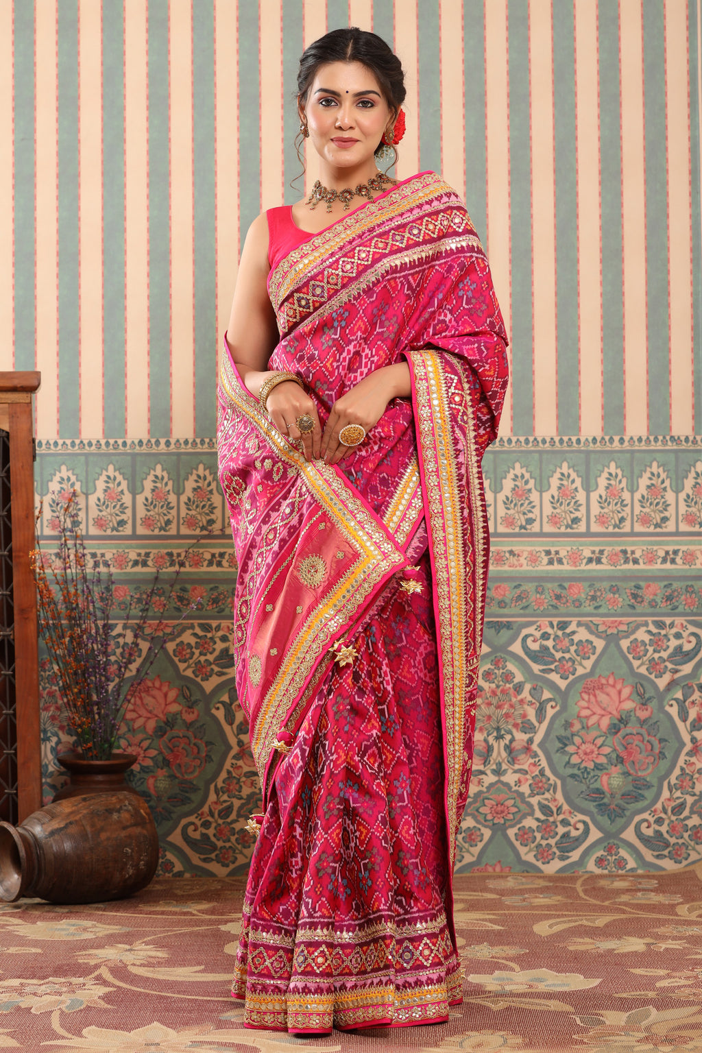 Stunning Gujarati Brides And Their Traditional Sarees | Traditional wedding  attire, Indian bride outfits, Bride