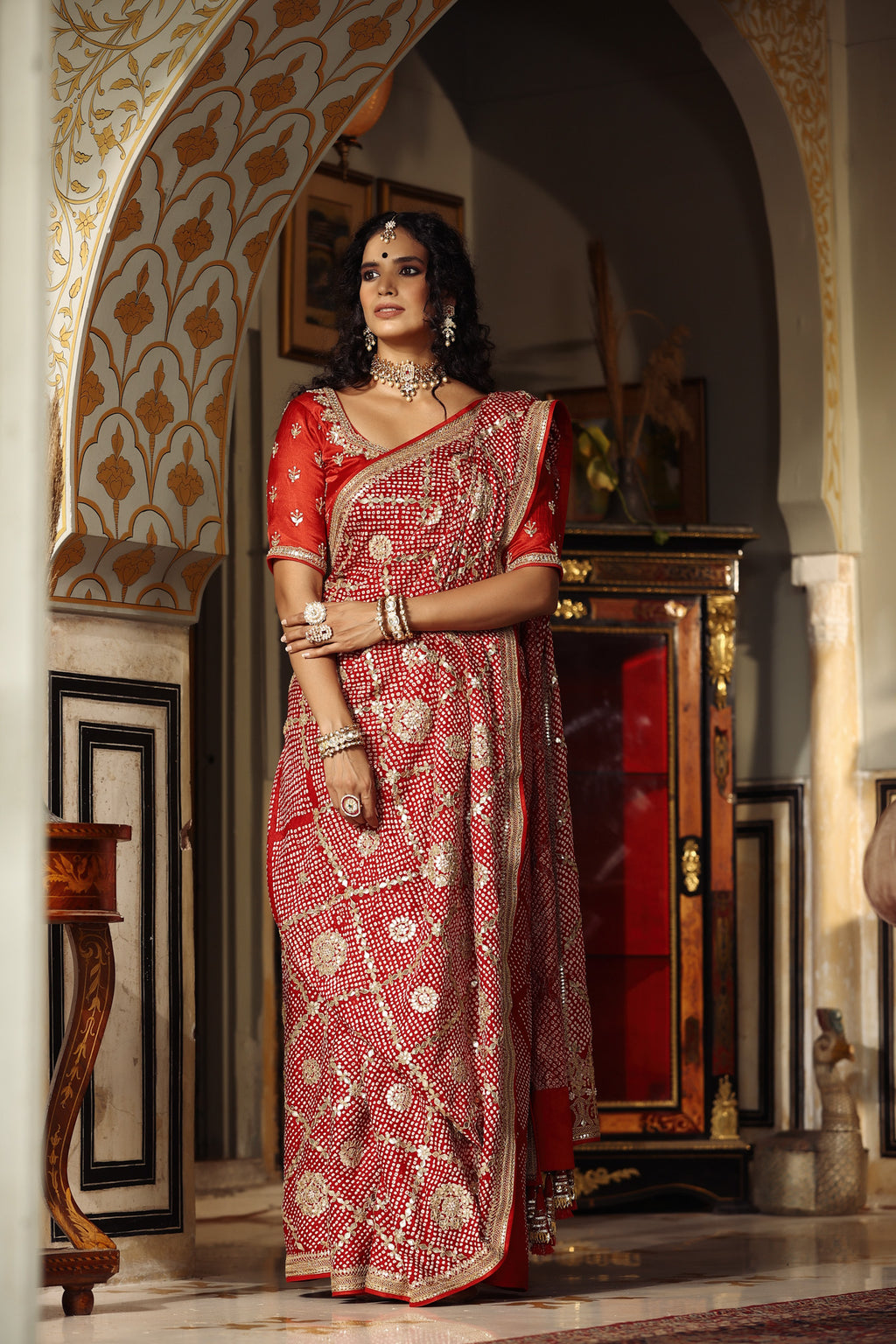 Maanvi Gagroo's Traditional Red Bridal Saree Is Truly Modern In Essence