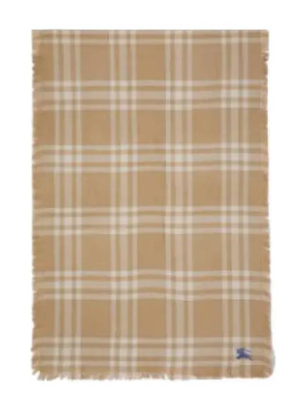 fringe detail scarf camel 1503