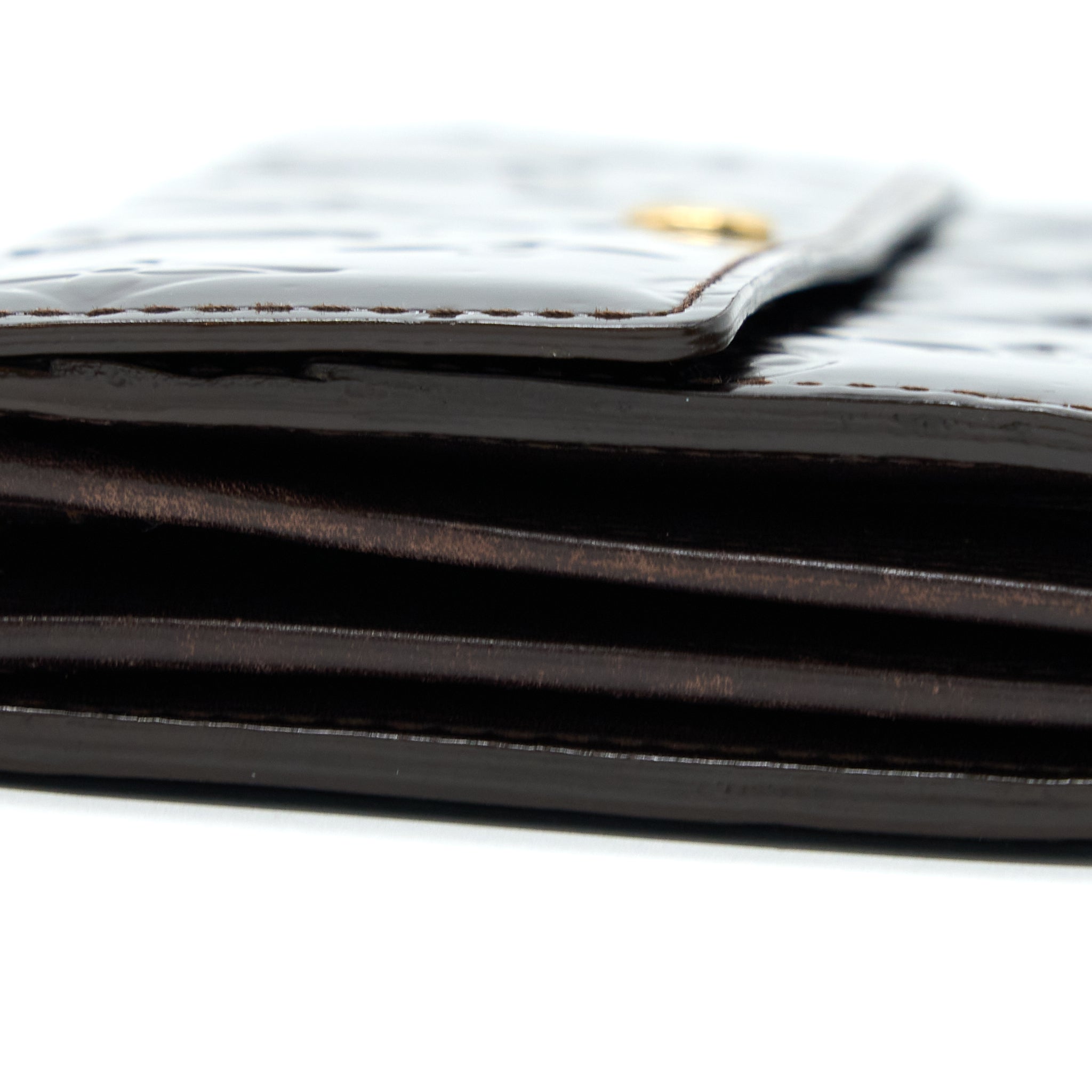 Luxurious Sarah Long Wallet Vernis Amarante GHW 1363