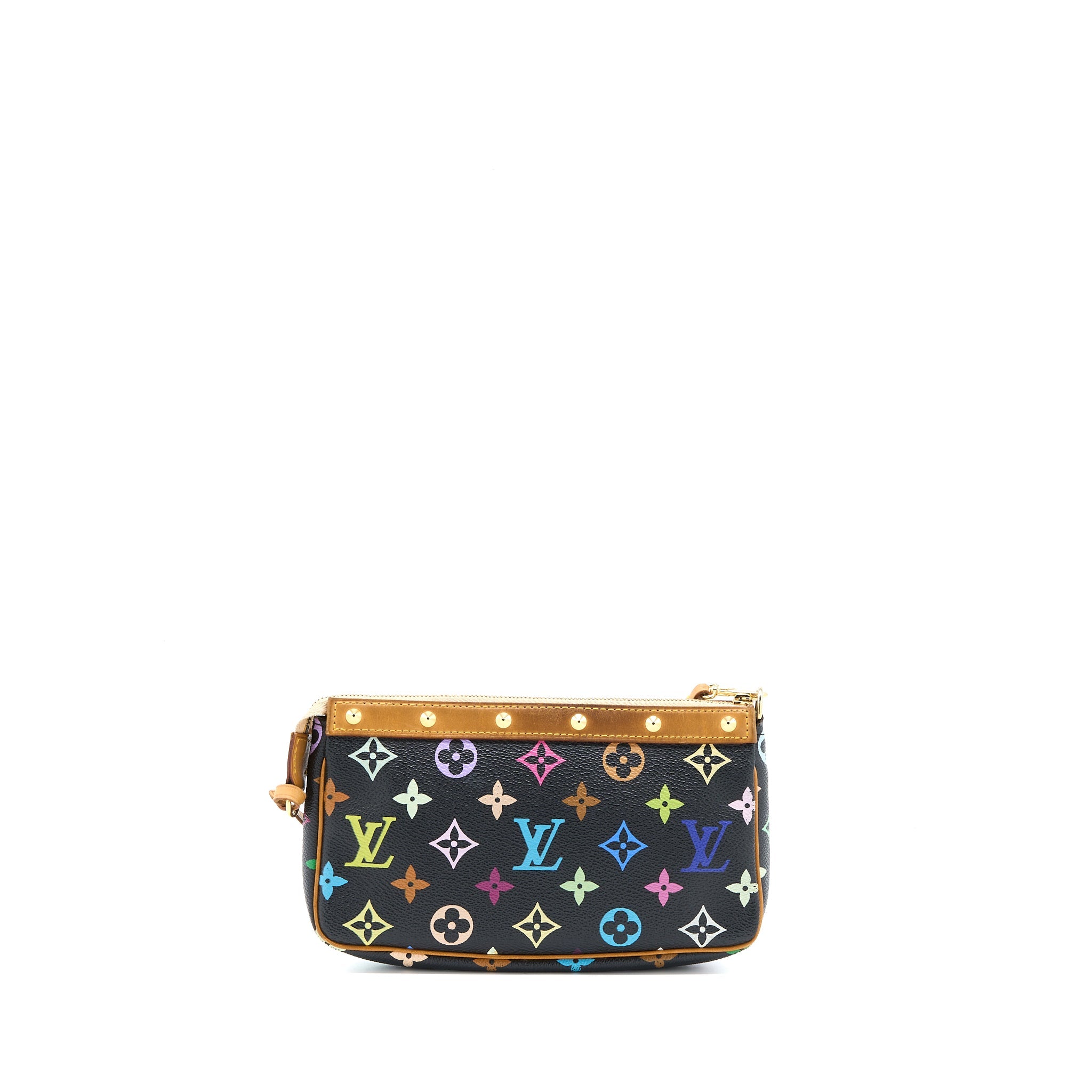 Luxurious Vintage Pochette Accessories Monogram Canvas Black/Multicolour GHW 1366