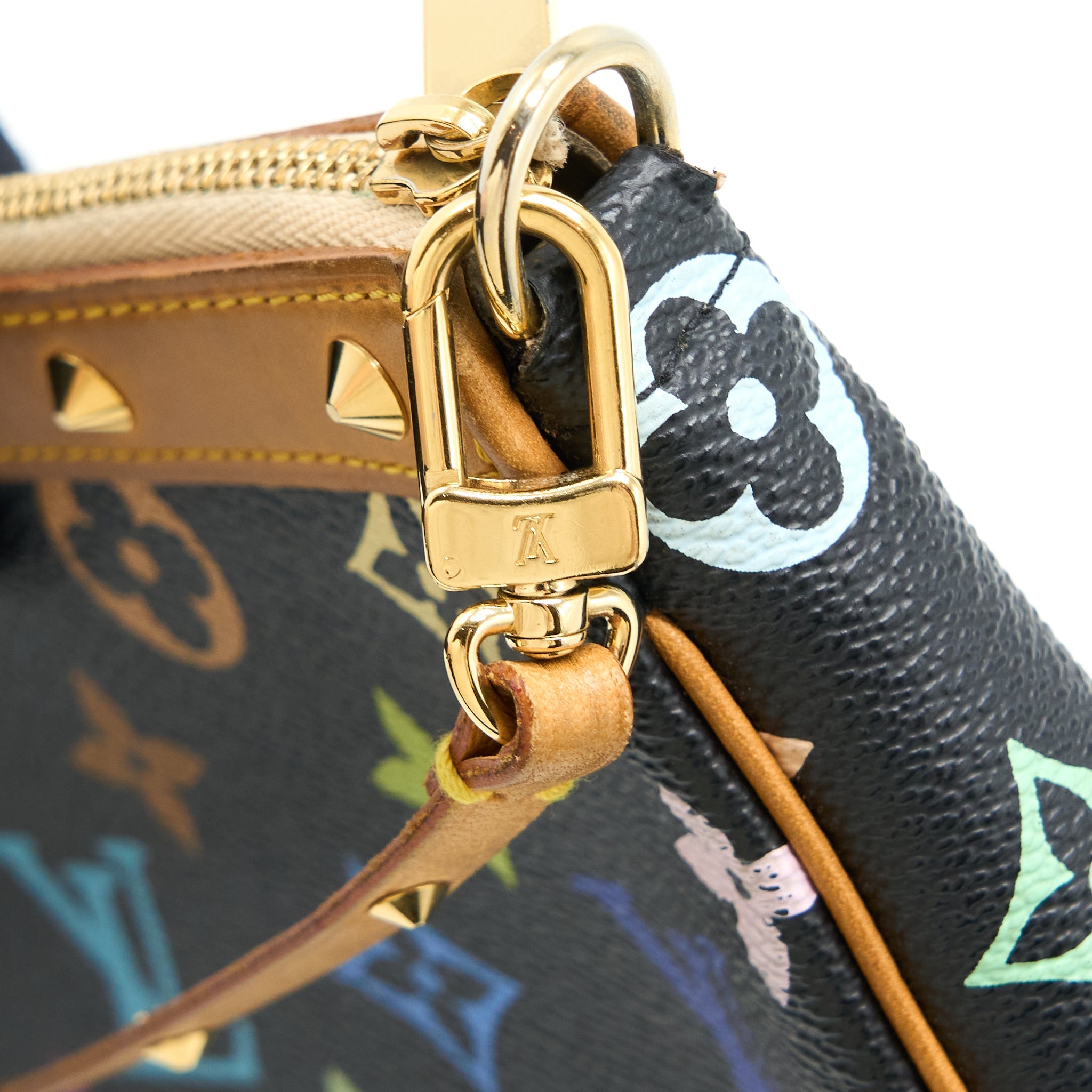 Luxurious Vintage Pochette Accessories Monogram Canvas Black/Multicolour GHW 1366
