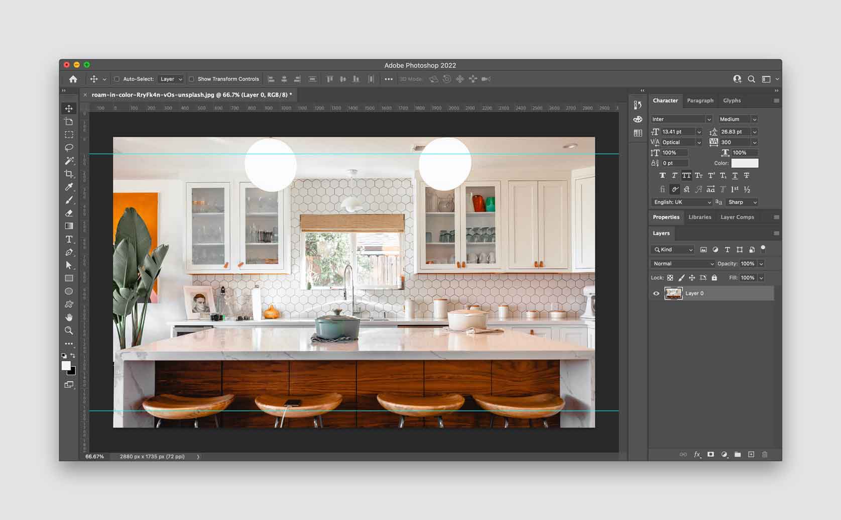 Prepping a photo asset in Adobe Photoshop