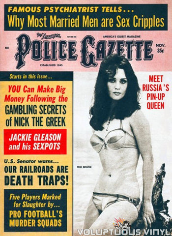 Femi Benussi - Police Gazette Magazine Cover