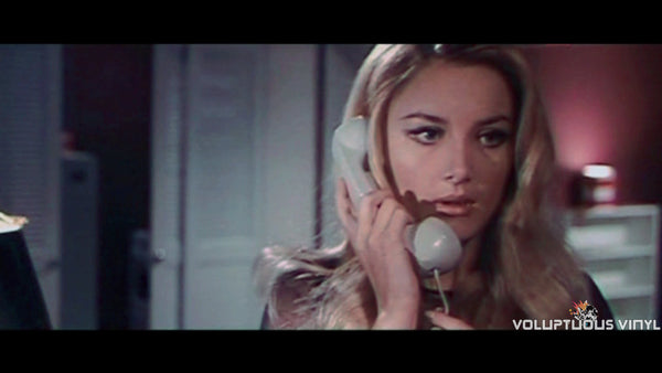 Barbara Bouchet on the telephone