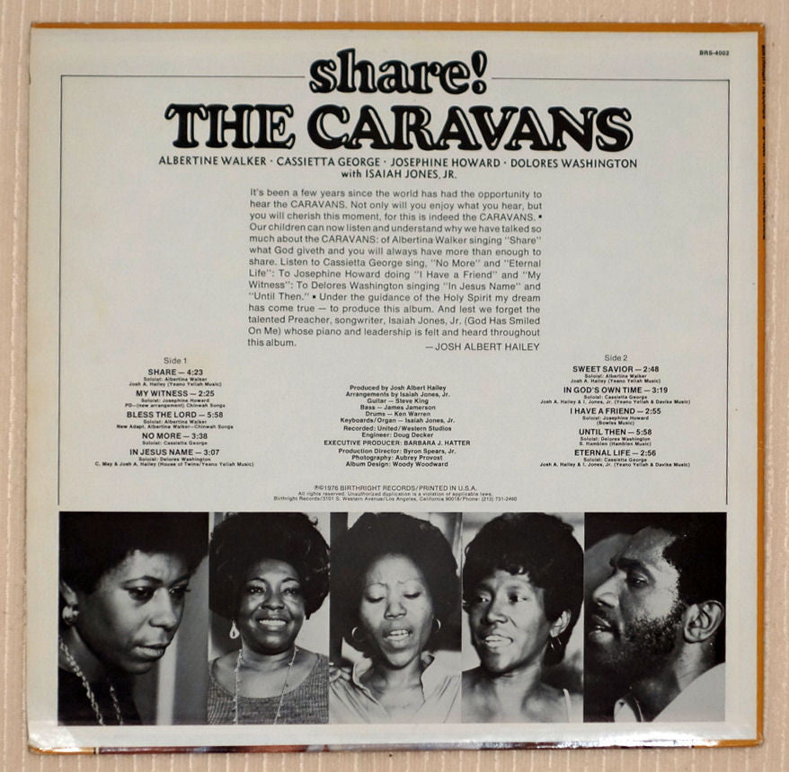 The Caravans Share 1976 Voluptuous Vinyl Records