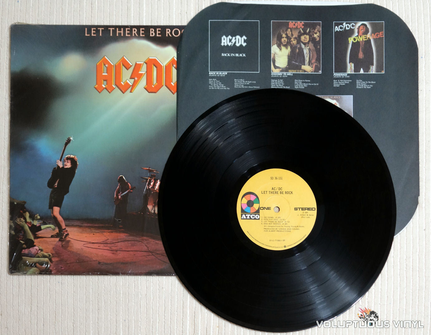 Ac Dc ‎ Let There Be Rock 1977 Vinyl Voluptuous Vinyl Records