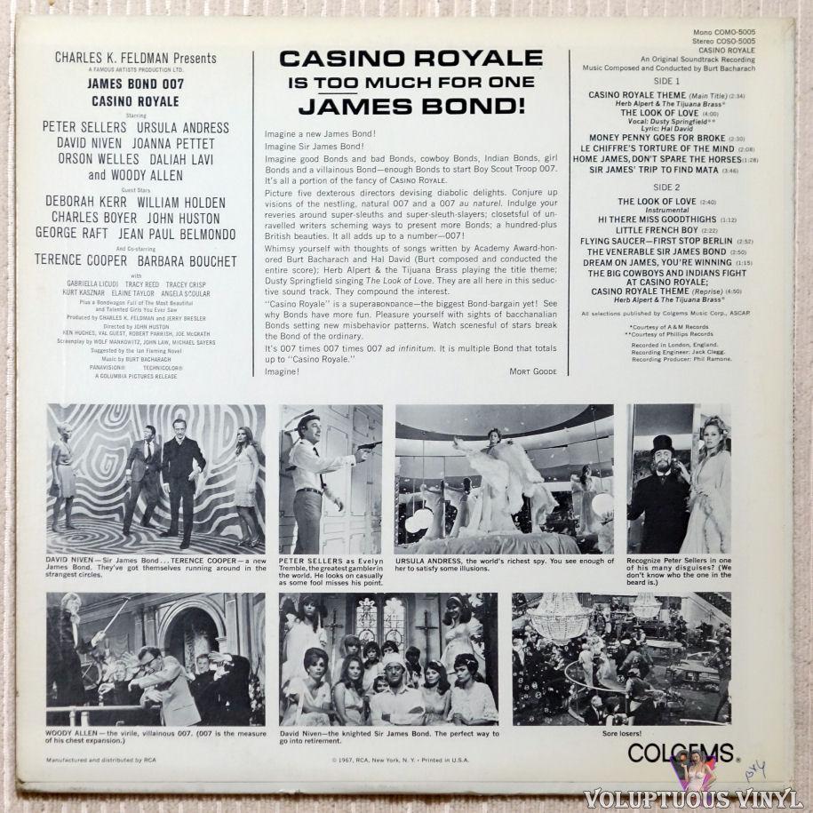 casino royal 1967 soundtrack cover with car