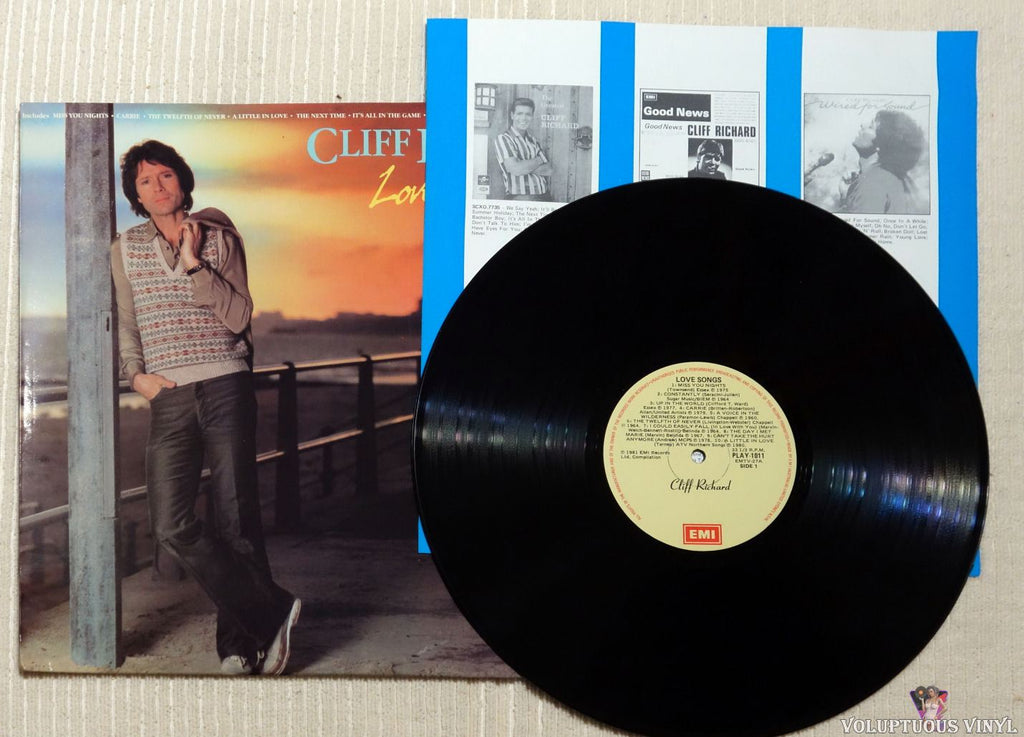 Cliff Richard ‎– Love Songs (1981) Vinyl, LP, Compilation – Voluptuous ...