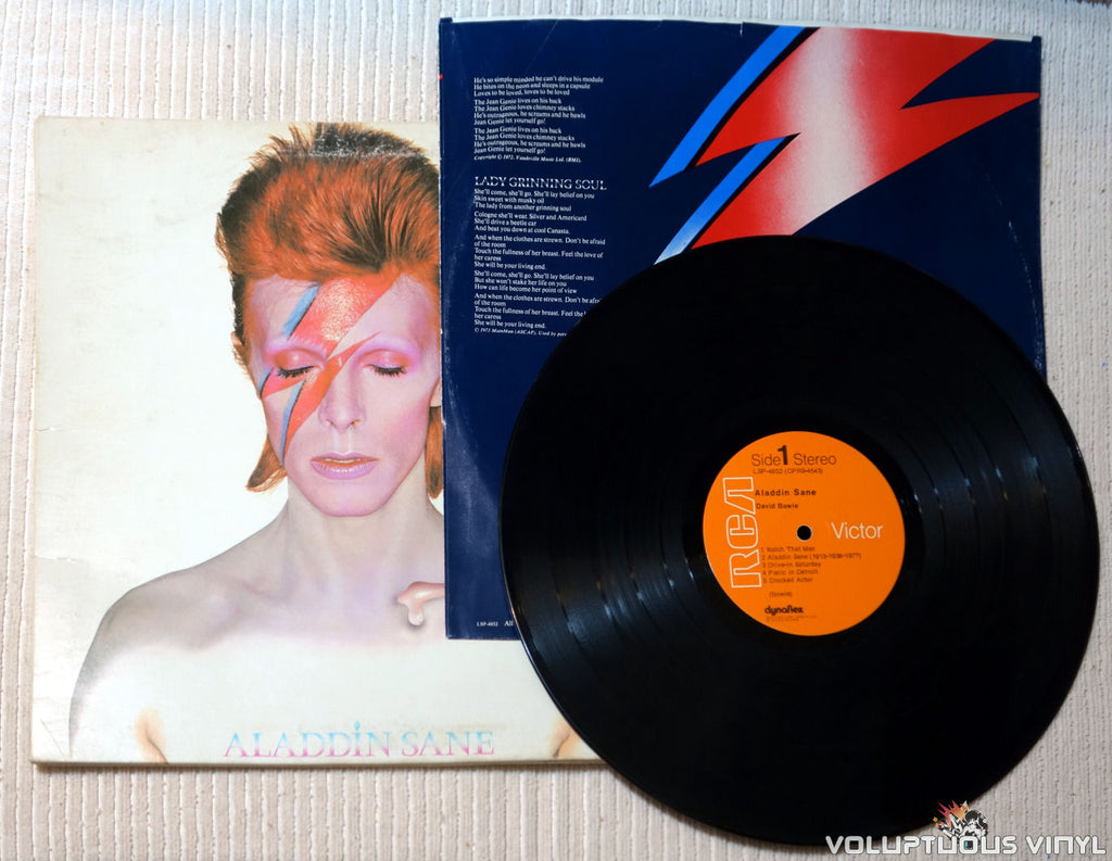David Bowie ‎ Aladdin Sane 1973 Vinyl Lp Album Gatefold Voluptuous Vinyl Records