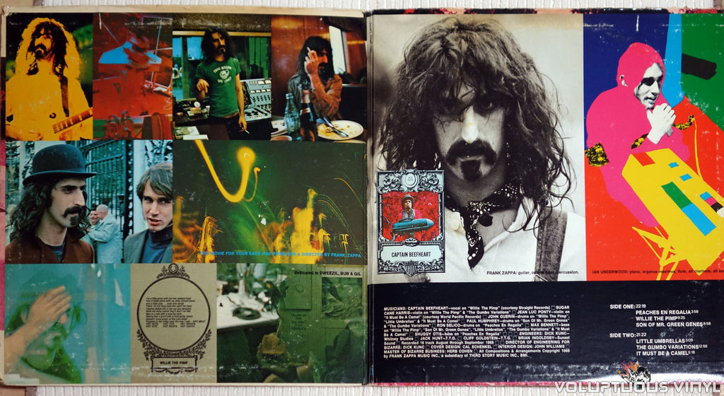 Frank Zappa ‎– Hot Rats (1969) Vinyl STEREO, Zapped Liner – Voluptuous ...