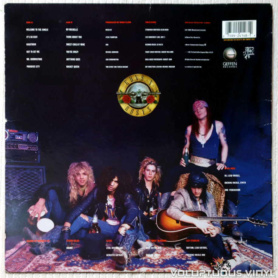 Guns N' Roses ‎– Appetite For Destruction (1987) Vinyl, LP, Album ...