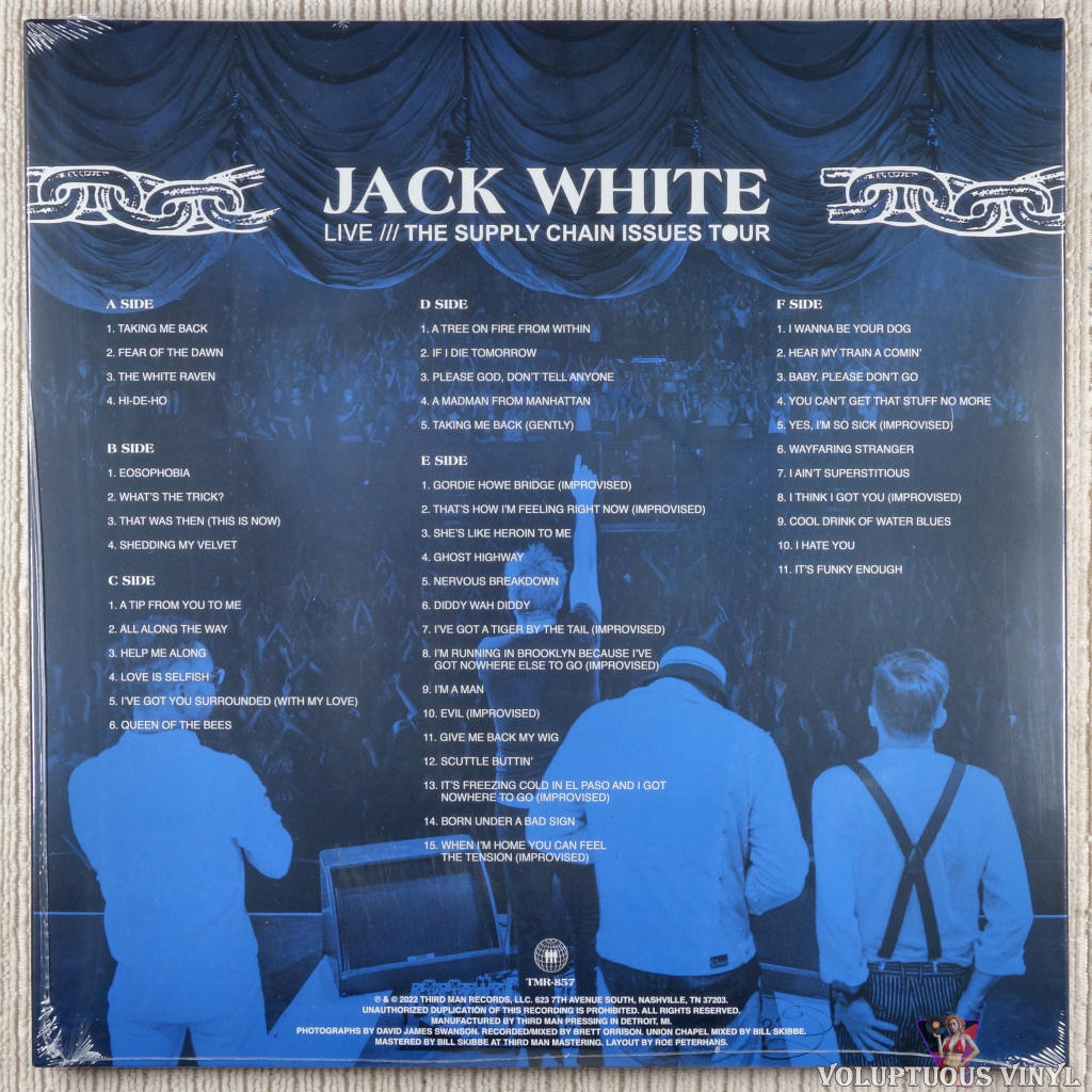 jack white supply chain issues tour set list