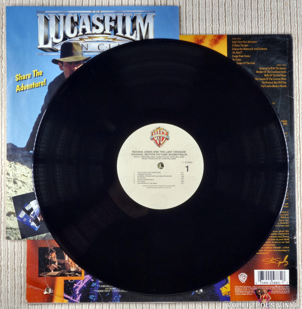 John Williams ‎ Indiana Jones And The Last Crusade Original Motion Picture Soundtrack 1989 