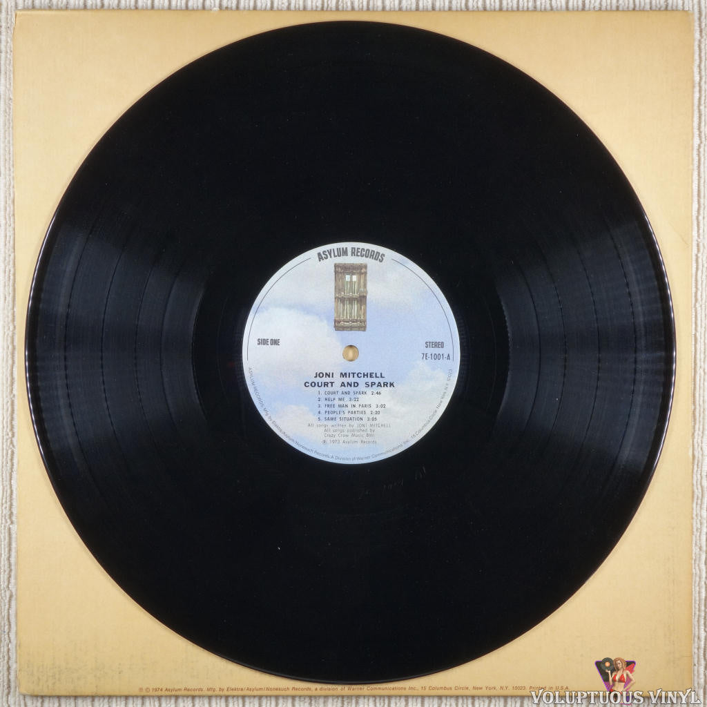 Joni Mitchell ‎ Court And Spark (1974) Vinyl LP Album Voluptuous