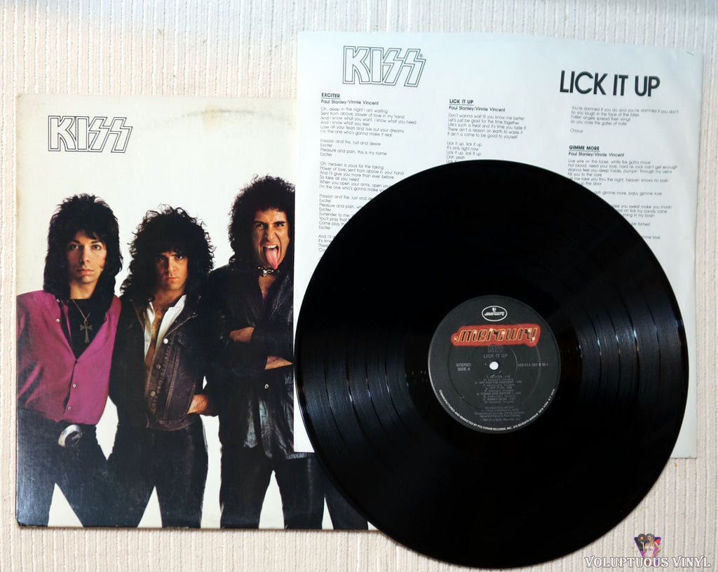 Kiss ‎– Lick It Up (1983) Vinyl, LP, Album – Voluptuous Vinyl Records