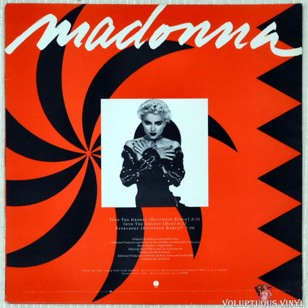 Madonna ‎– Into The Groove / Everybody (1987) Vinyl, 12