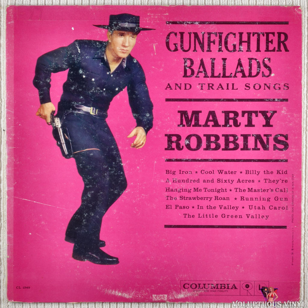 Marty Robbins ‎ Gunfighter Ballads And Trail Songs 1959 Vinyl Lp Album Mono Voluptuous